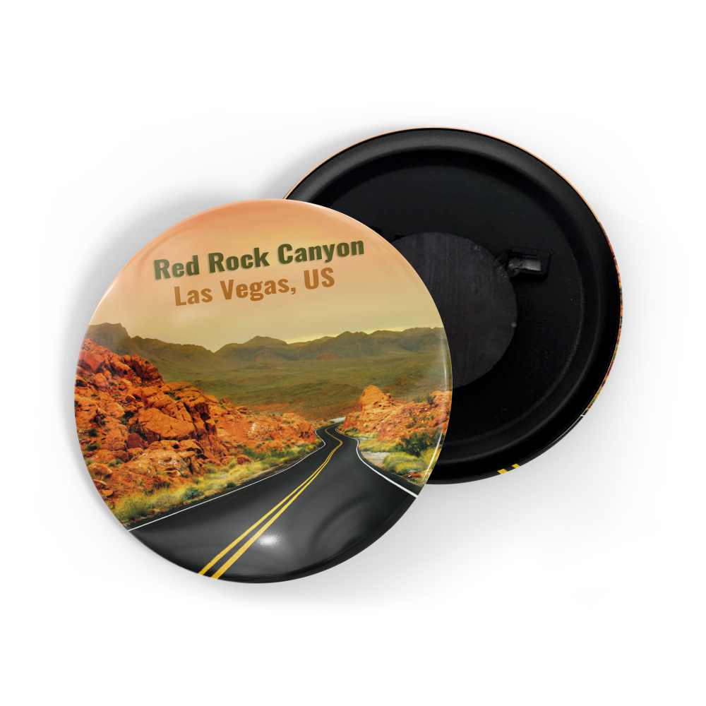 dhcrafts Fridge Magnet Multicolor Famous Tourist Place Red Rock Canyon Las Vegas United States D1 Glossy Finish Design Pack of 1